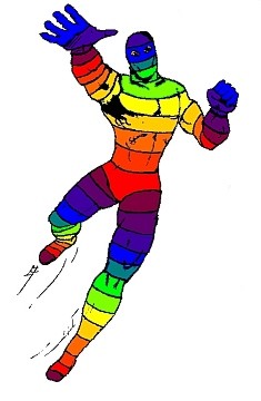 Rainbow Striped Costume